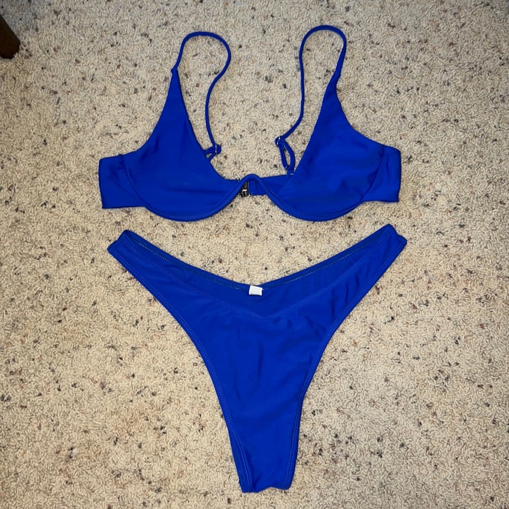 Blue bikini